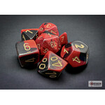 Chessex Gemini Black-Red/gold Polyhedral 7-Dice Set