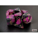 Chessex Gemini Black-Purple/gold Polyhedral 7-Dice Set