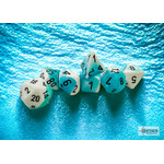 Chessex Gemini Teal-White/black Polyhedral 7-Dice Set