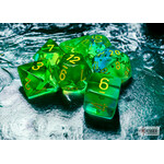 Chessex Gemini Translucent Green-Teal/yellow Polyhedral 7-Dice Set
