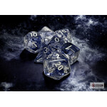 Chessex Nebula Black/white Polyhedral 7-Dice Set