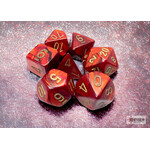 Chessex Scarab Scarlet/gold Polyhedral 7-Dice Set