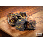 Chessex Scarab Blue Blood/gold Polyhedral 7-Dice Set
