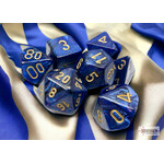 Chessex Scarab Royal Blue/gold Polyhedral 7-Dice Set