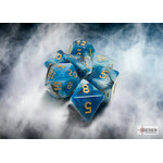 Chessex Phantom Teal/gold Polyhedral 7-Dice Set