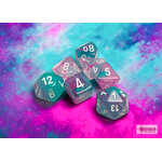 Chessex Nebula Wisteria/white Luminary Polyhedral 7-Dice Set