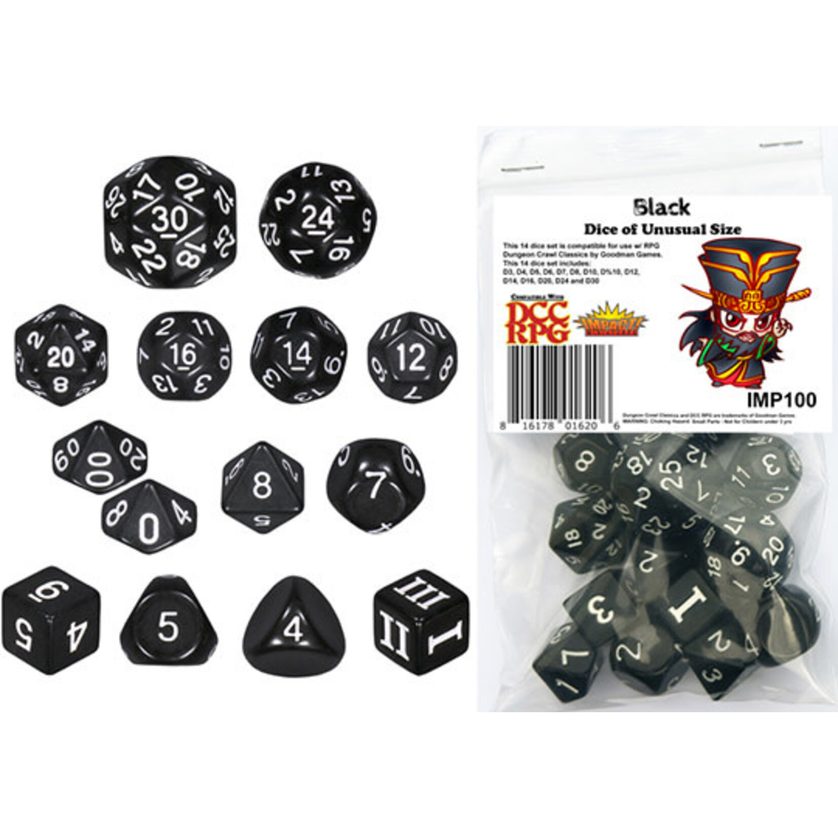 Goodman Games DCC Dice: Black