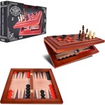 Elbow Room Games 3-in-1 Chess, Checkers & Backgammon