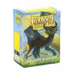Arcane Tinmen DRAGON SHIELD SLEEVES: MATTE DUAL: YELLOW AND SILVER (100CT)