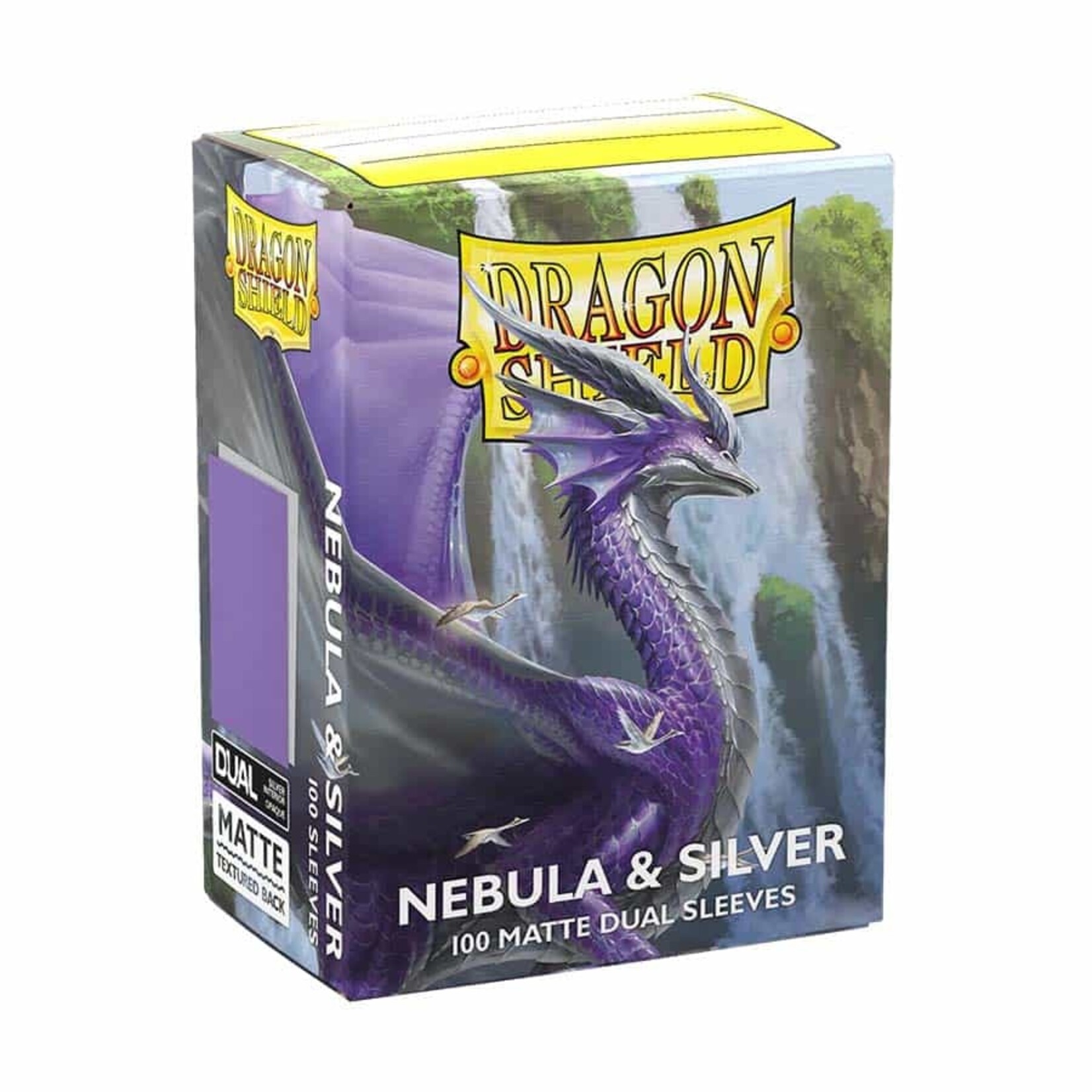 Arcane Tinmen DRAGON SHIELD SLEEVES: MATTE DUAL: NEBULA AND SILVER (100CT)