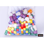 Chessex Bag of Wooden Pawns, Cubes, Discs and Tokens