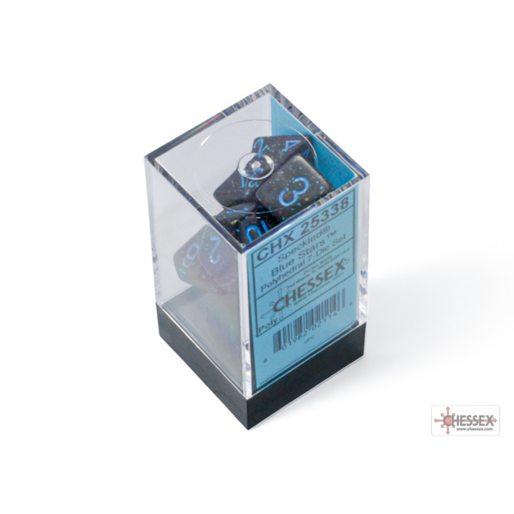 Chessex Speckled Blue Stars Polyhedral 7-Dice Set