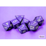 Chessex Opaque Purple/white Polyhedral 7-Dice Set
