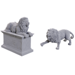 Wizkids Wizkids Unpainted Minis Wave 24 Stone Lion/Animated Stone Lion