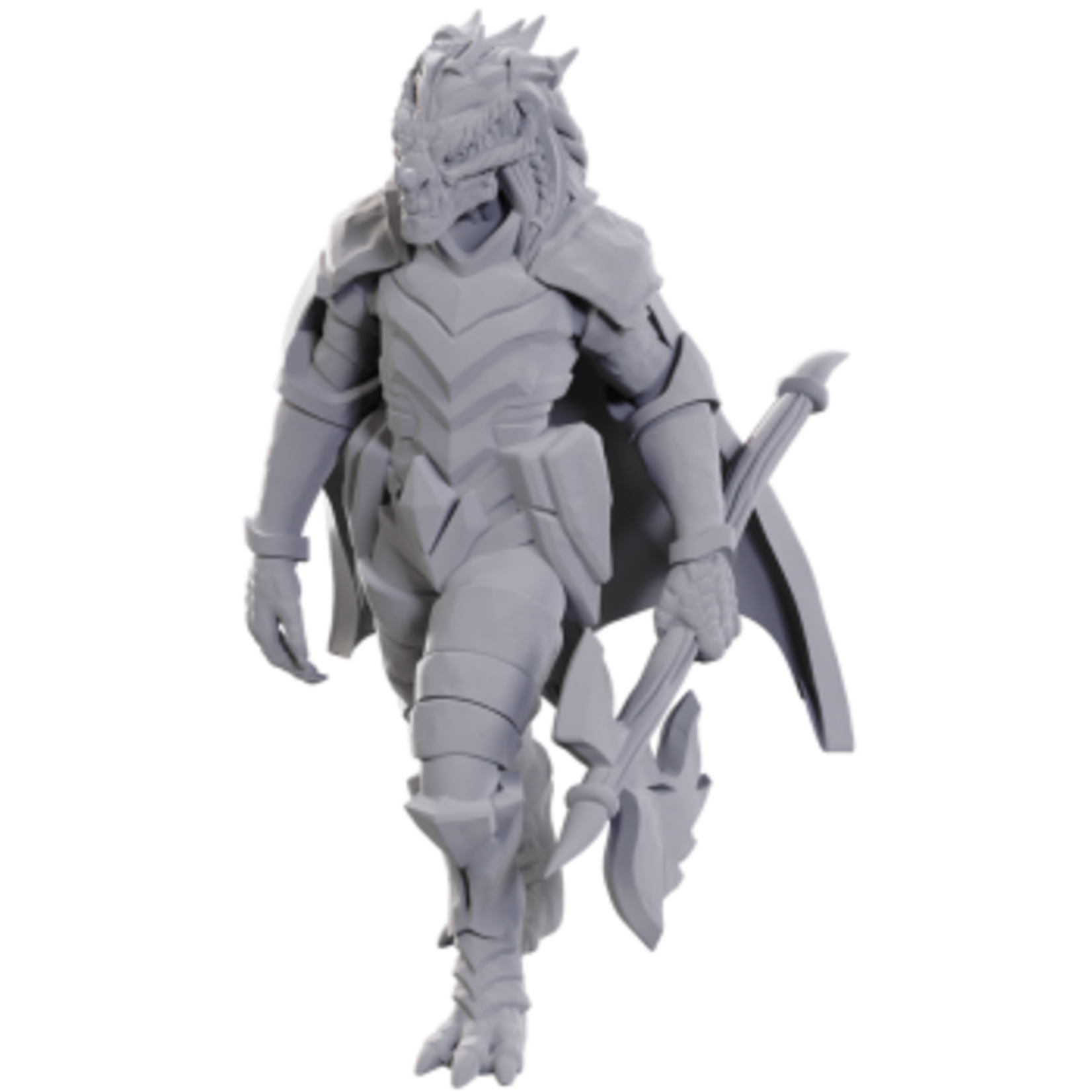 Wizkids DND Unpainted Minis Wave 25 Dragonborn Of Tiamat