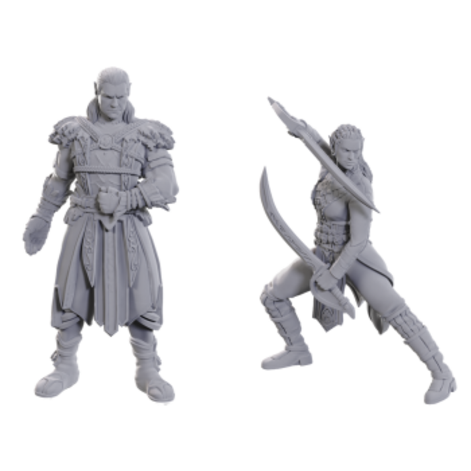 Wizkids DND Unpainted Minis Special Edition Baldur`S Gate 3 - Jaheira & Halsin