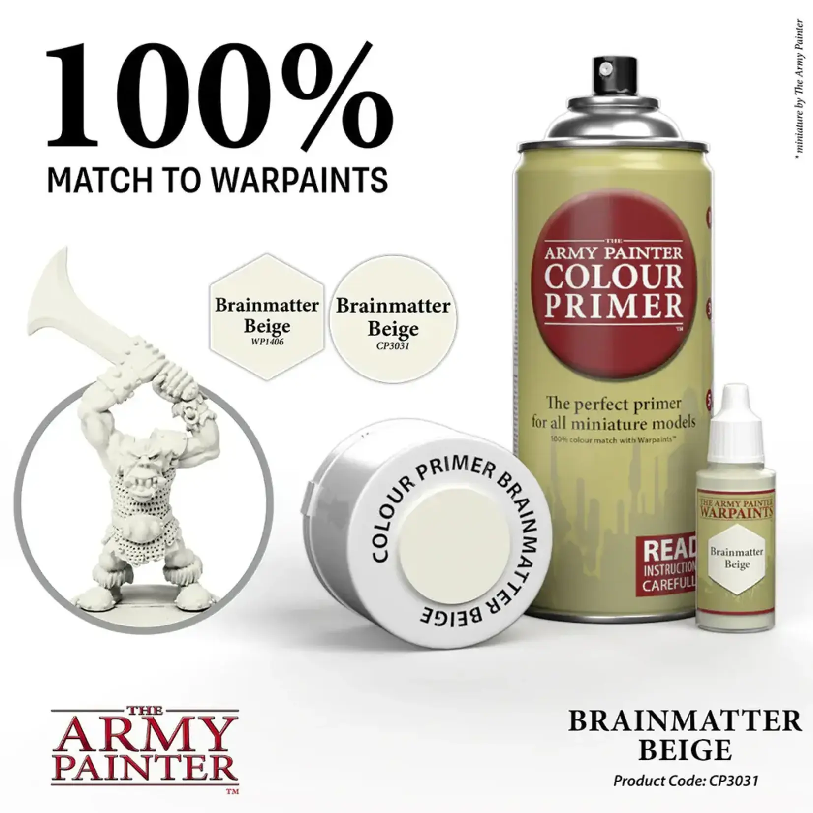 Army Painter Colour Primer: Brainmatter Beige Spray
