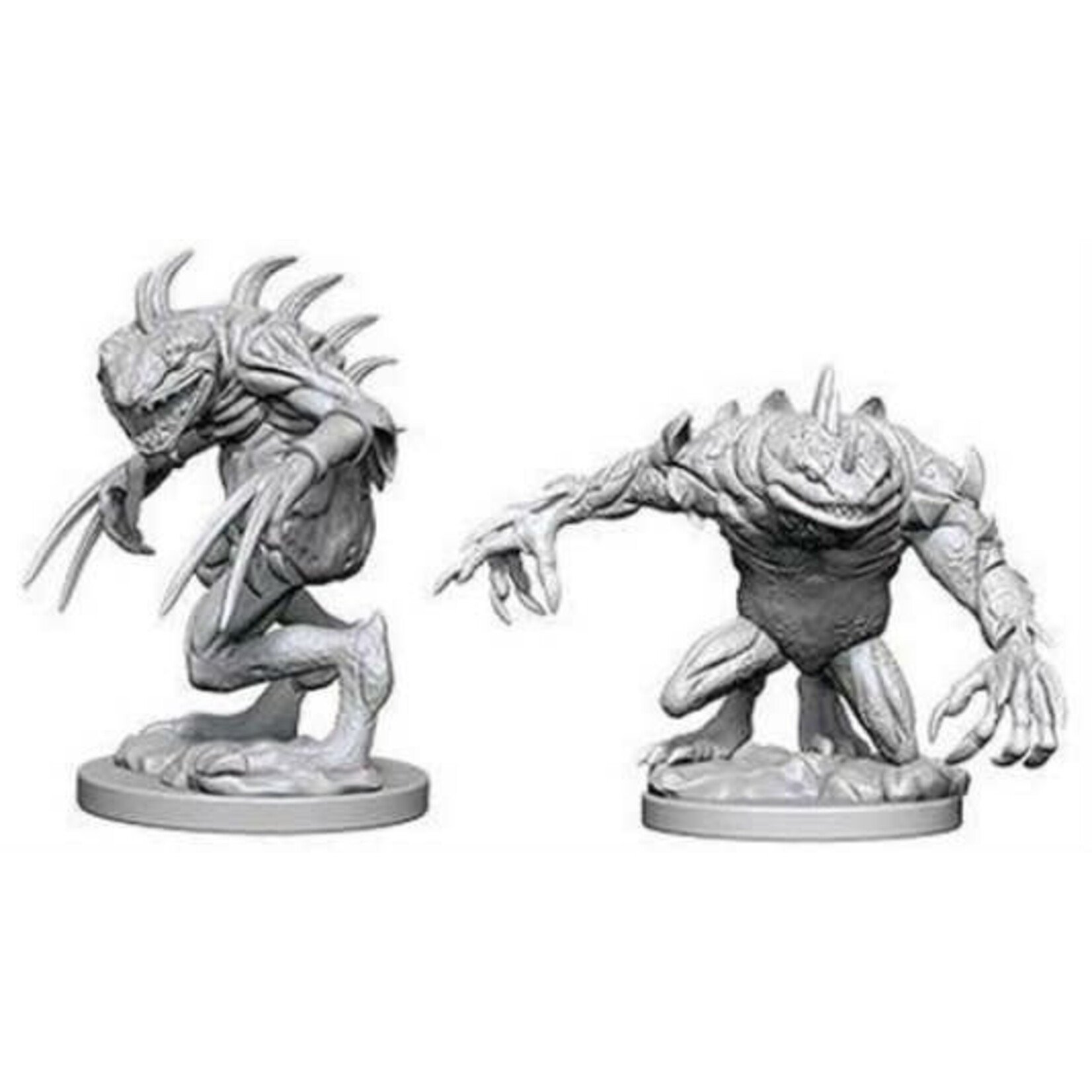 Wizkids D&D Unpainted Minis Wave5 Grey Slaad & Death Slaad