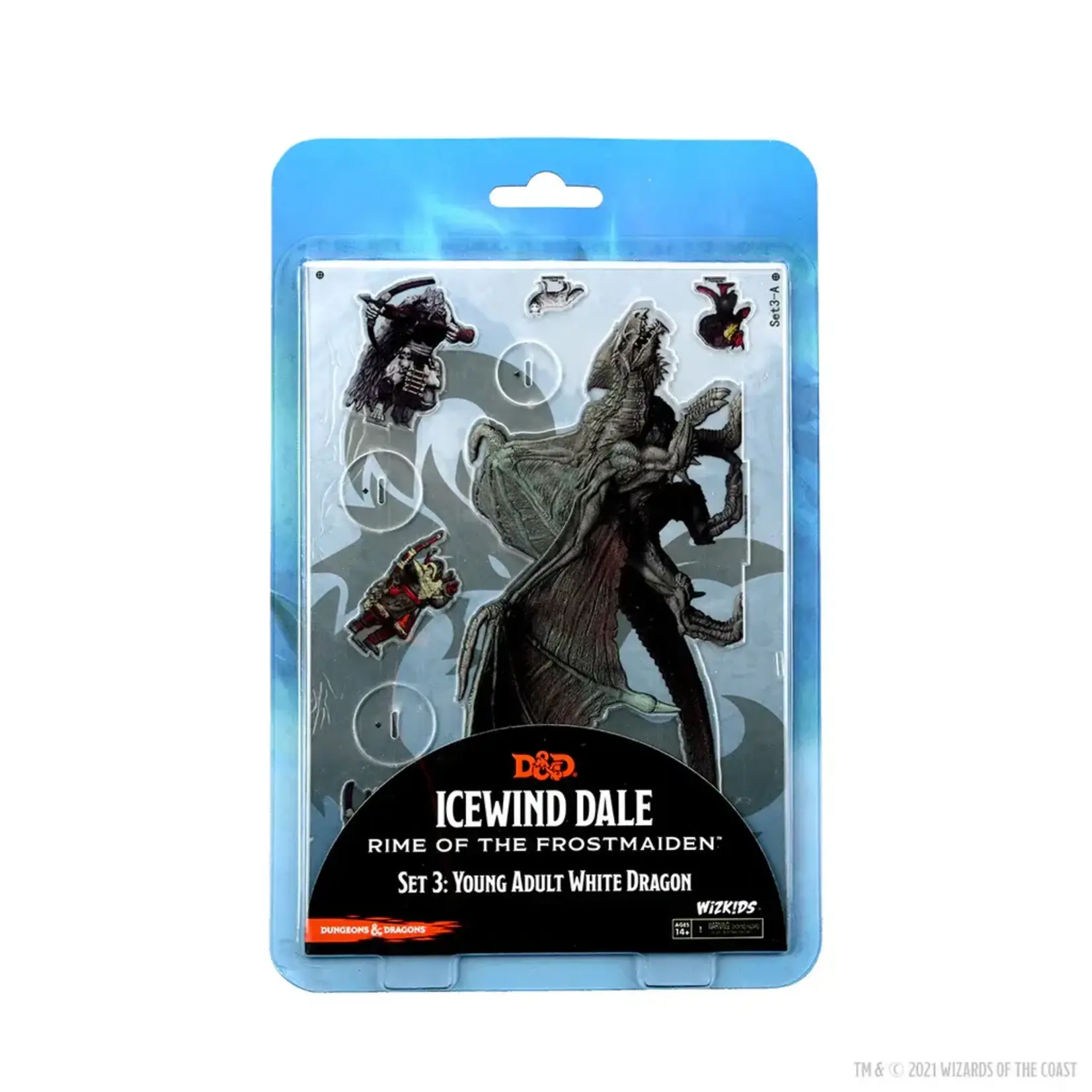 Wizkids D&D Idols 2D Minis Young Adult White Dragon