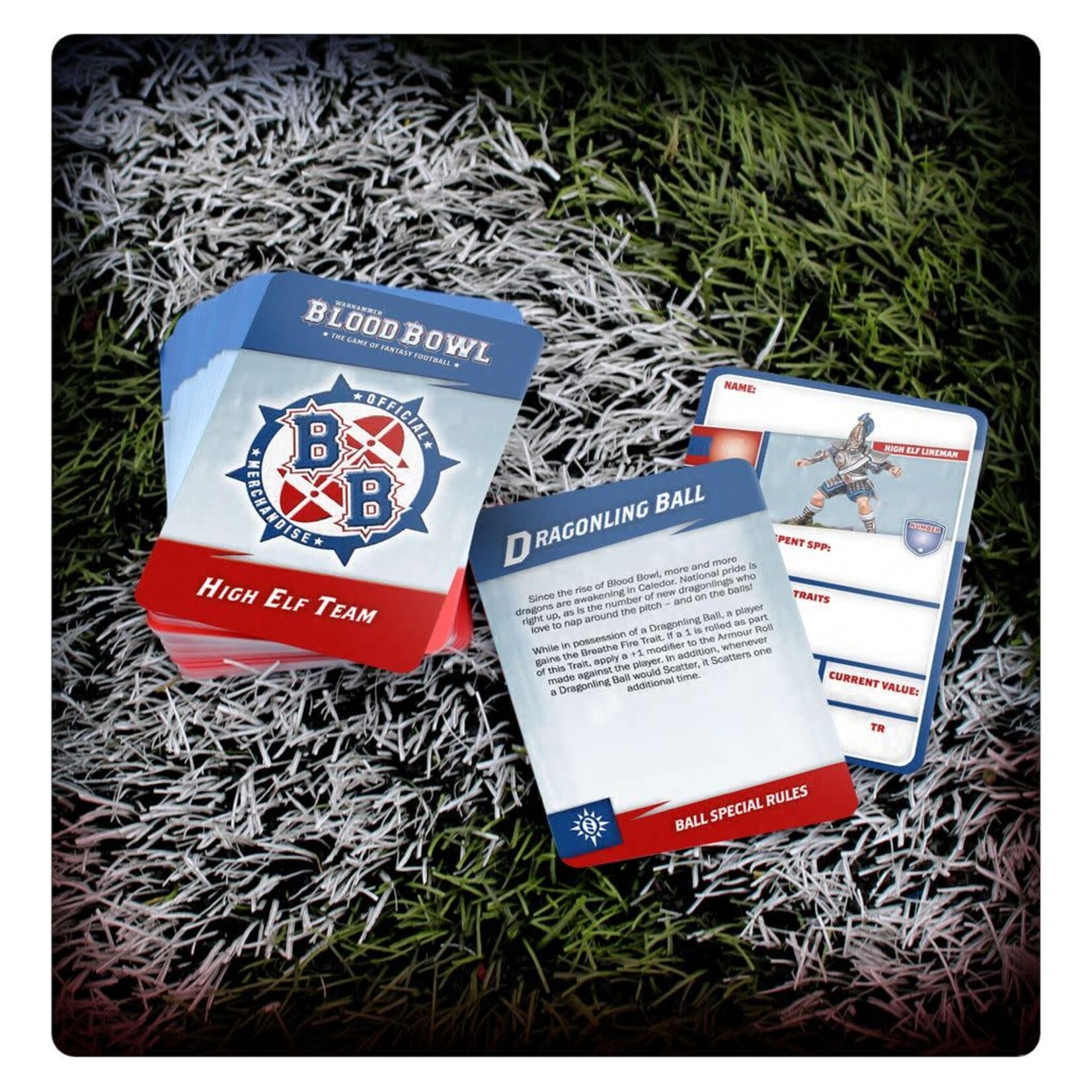 Games Workshop Blood Bowl: High Elf Team Reference Cards