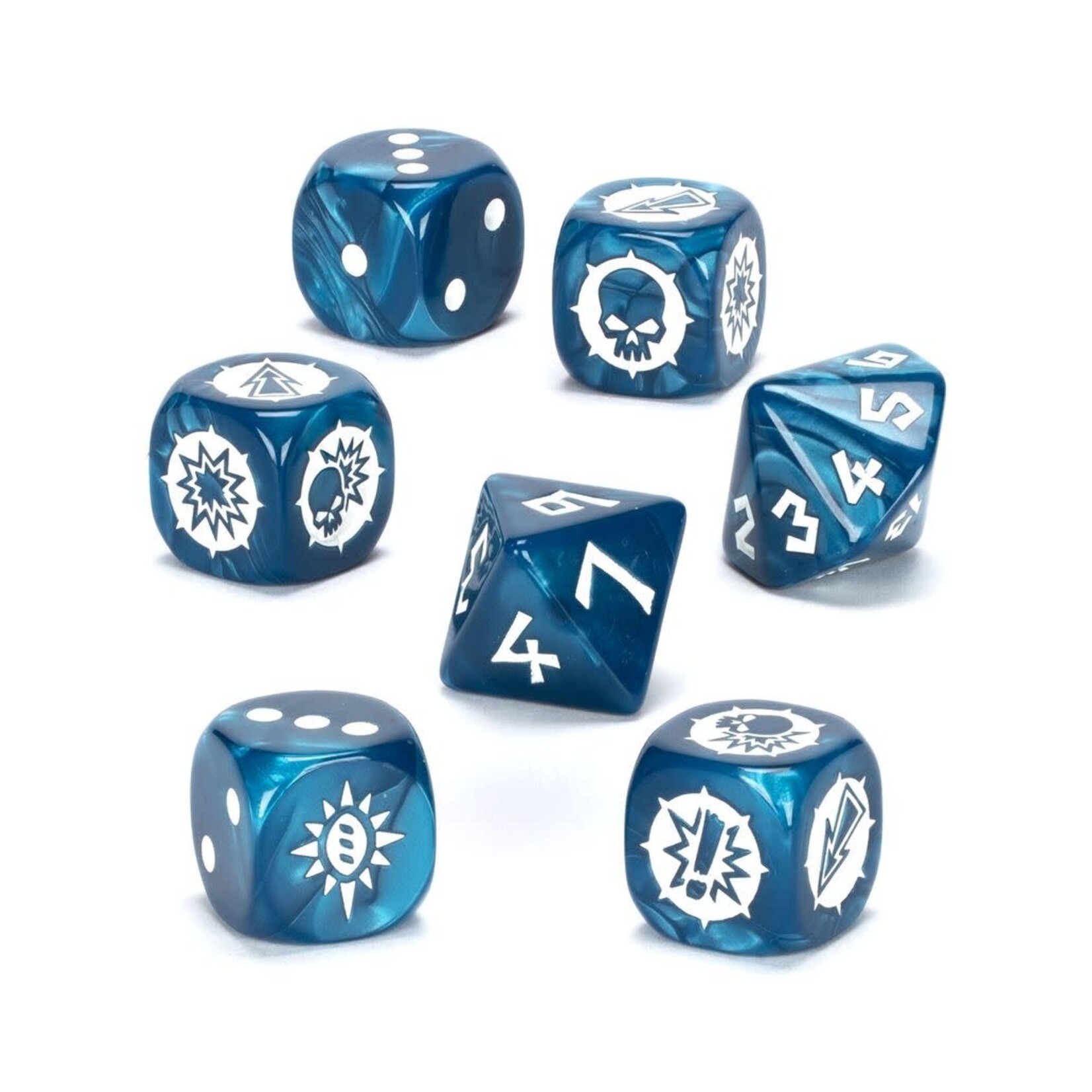 Games Workshop Blood Bowl: High Elf Team Dice Set
