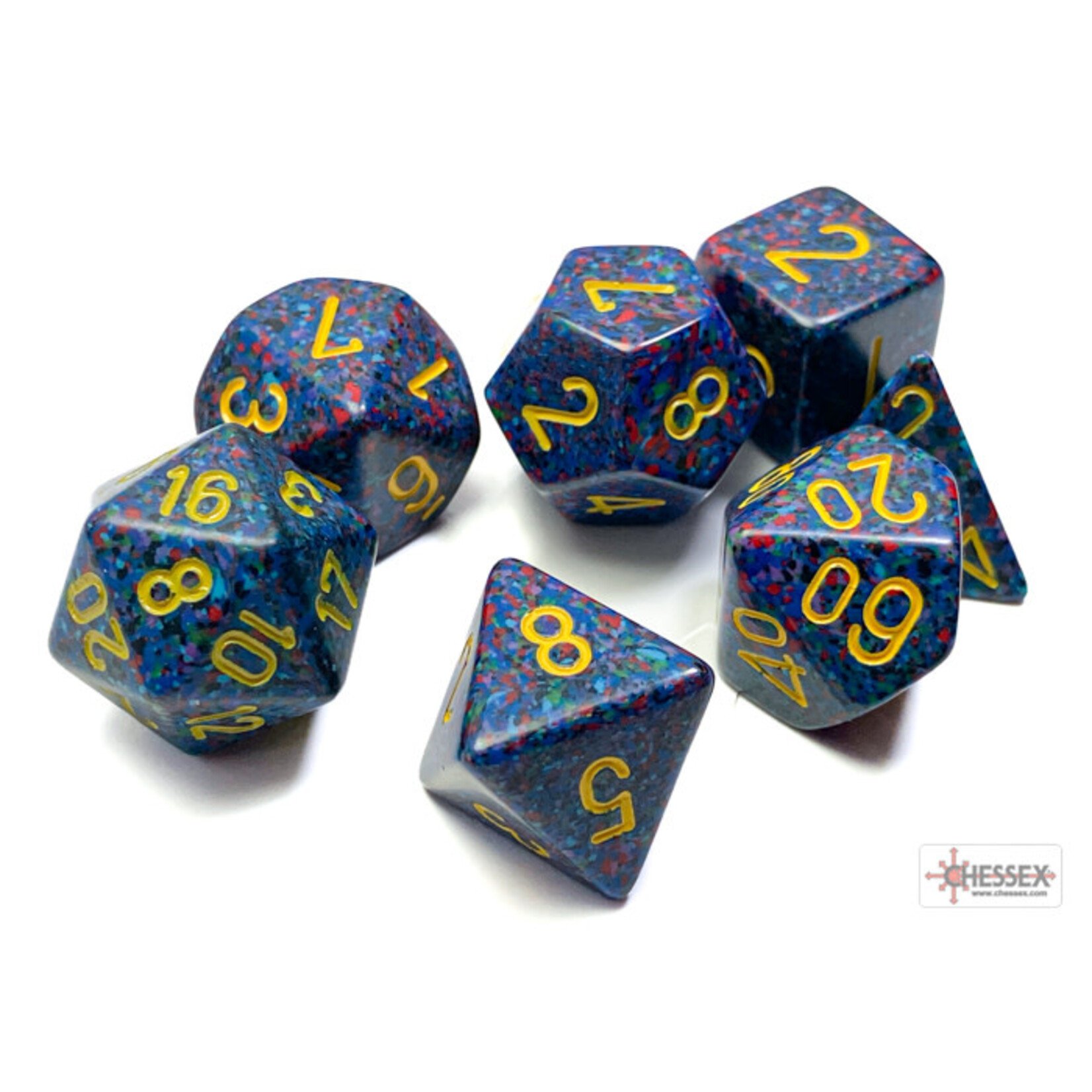 Chessex Speckled Twilight Polyhedral 7-Dice Set