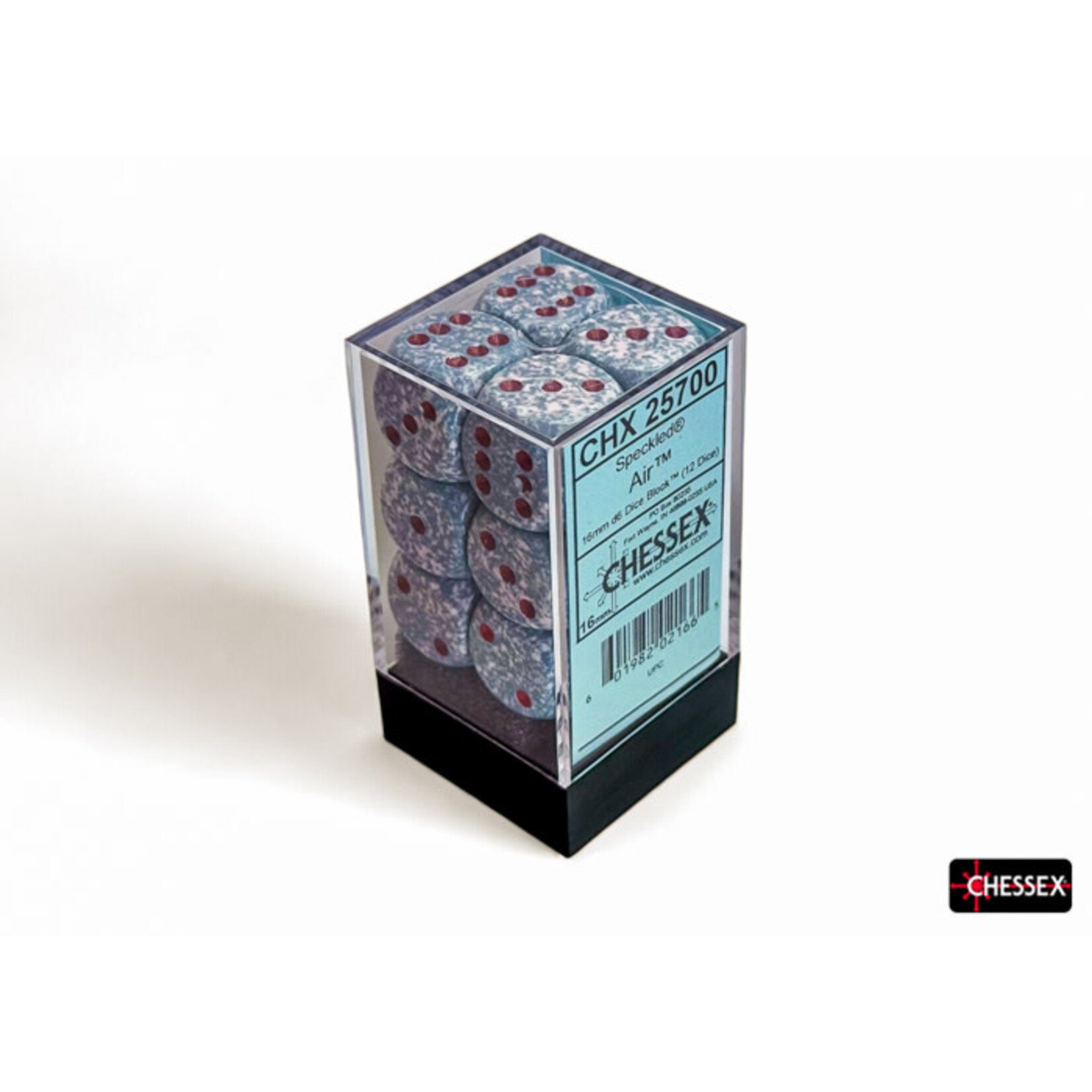 Chessex Speckled Air 16mm d6 Dice Block (12 dice)