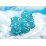 Chessex Cirrus Aqua/silver Polyhedral 7-Dice Set