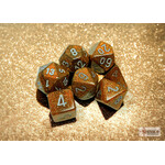 Chessex Glitter Gold/silver Polyhedral 7-Dice Set