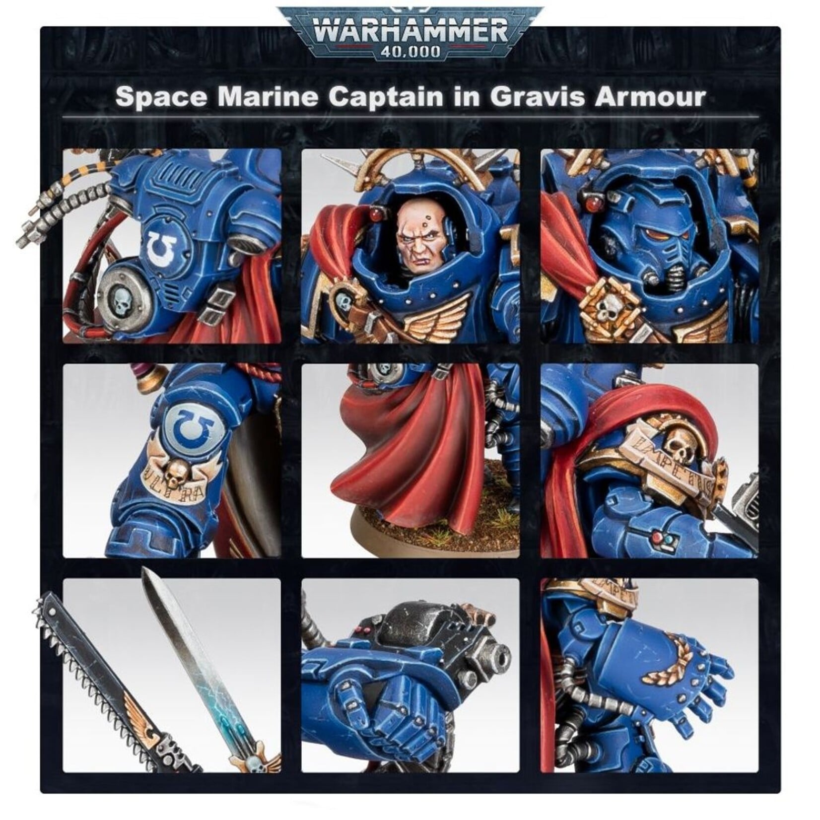 Games Workshop Space Marines: Captain In Gravis Armour