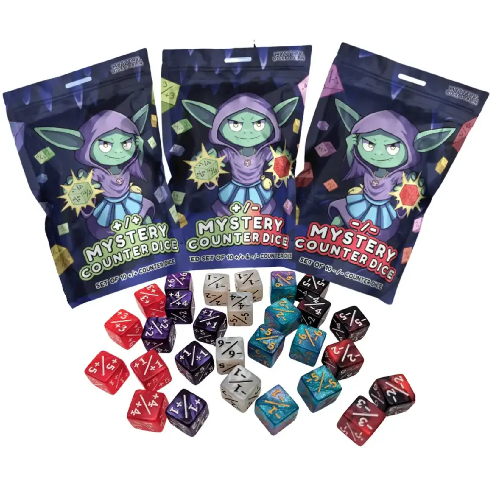 Mystery Dice Goblin Counter Dice Mystery Bags Plus bags +/+