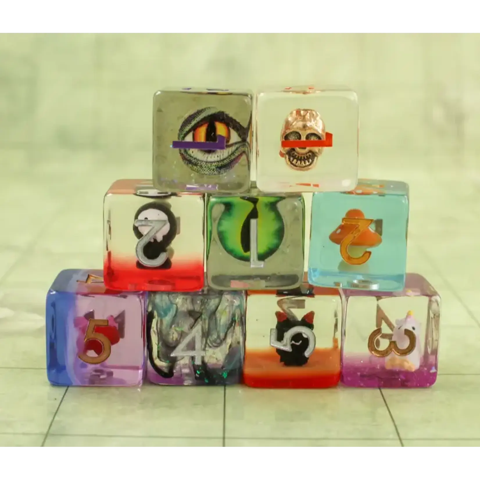 Mystery Dice Goblin Filled/Inclusion Mystery Dice Sets