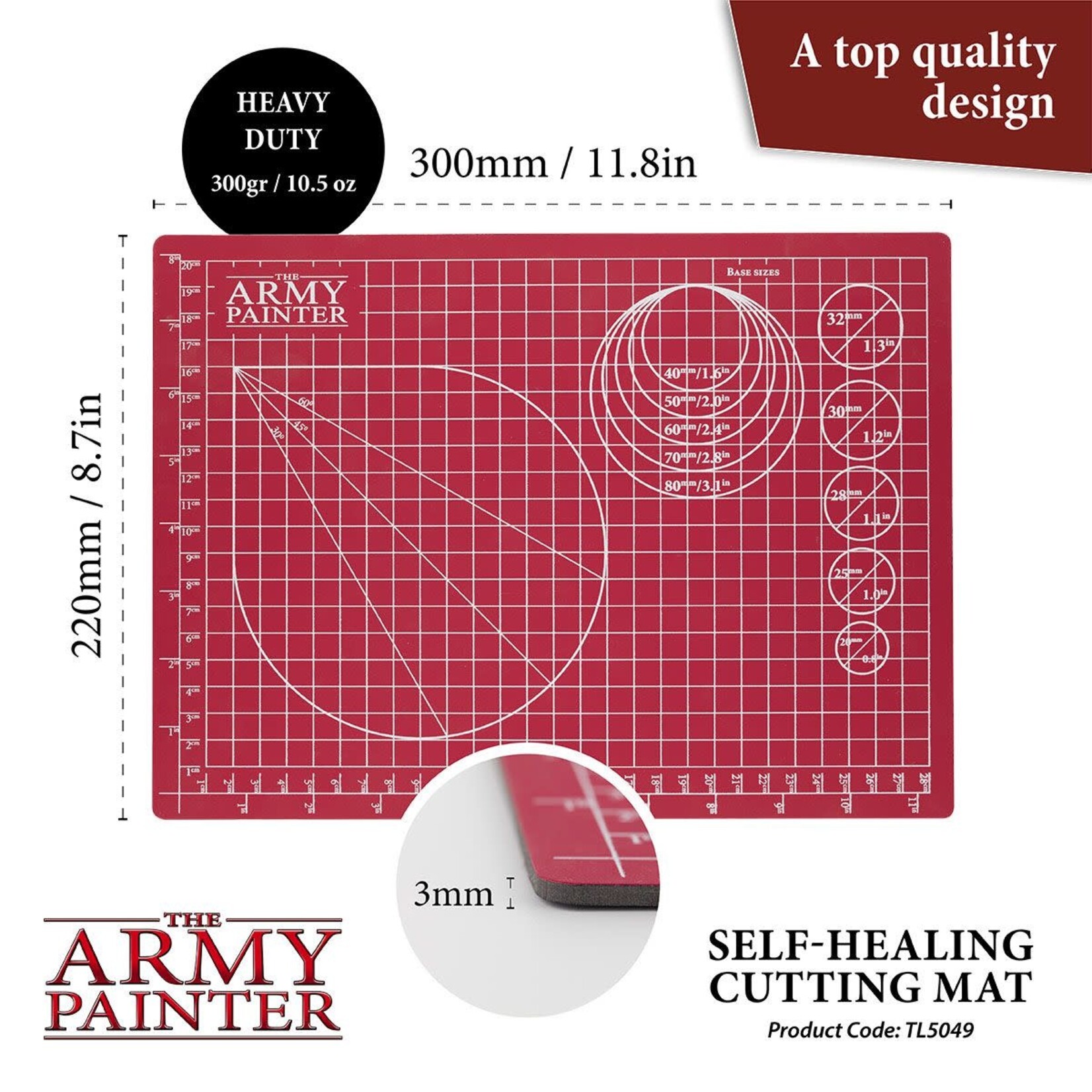 Army Painter Miniature & Model Tools: Self-Healing Cutting Mat