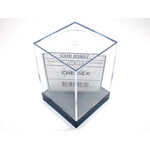 Chessex Empty Crystal Display Box (L) Clear w/Black Lid