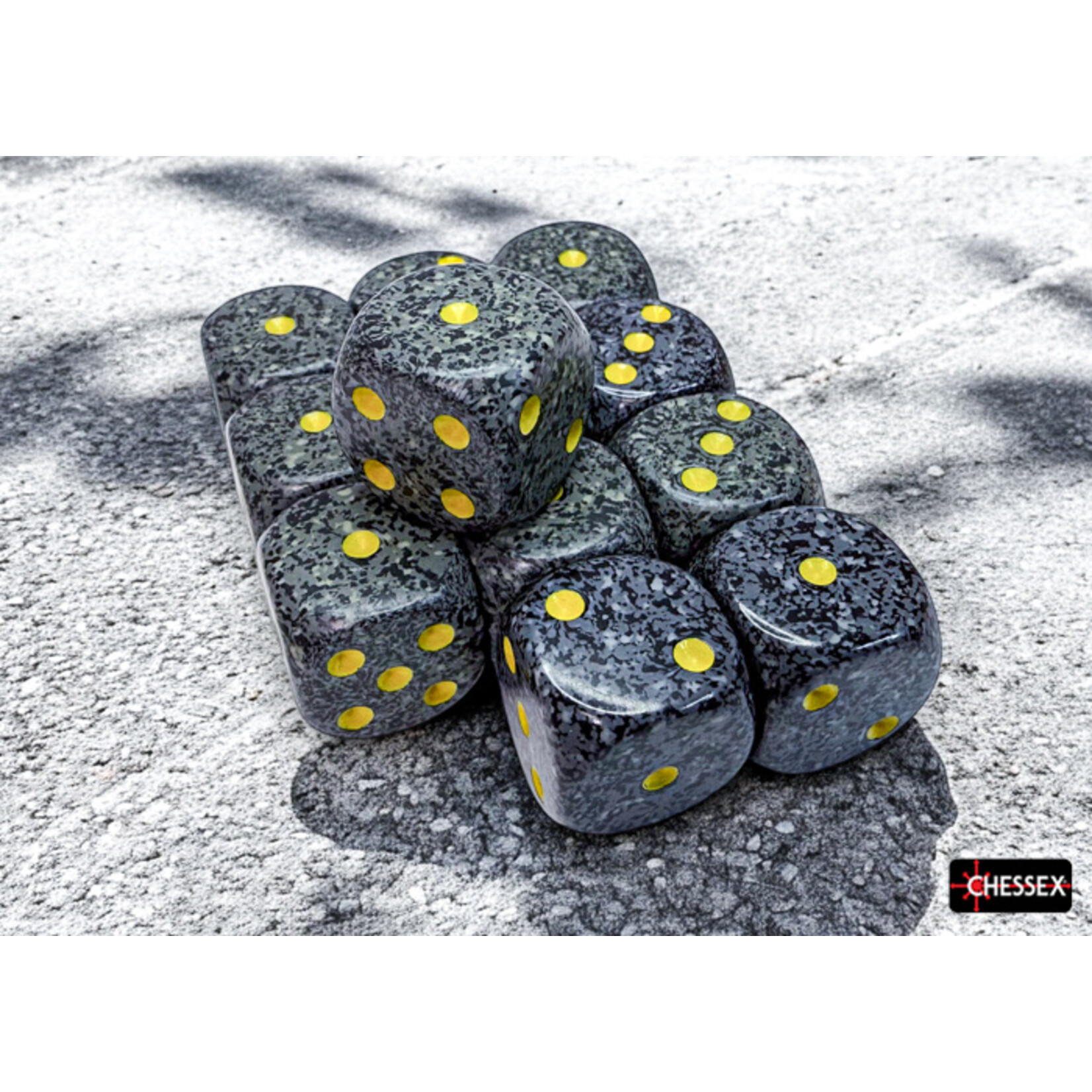 Chessex Speckled Urban Camo 16mm d6 Dice Block (12 dice)