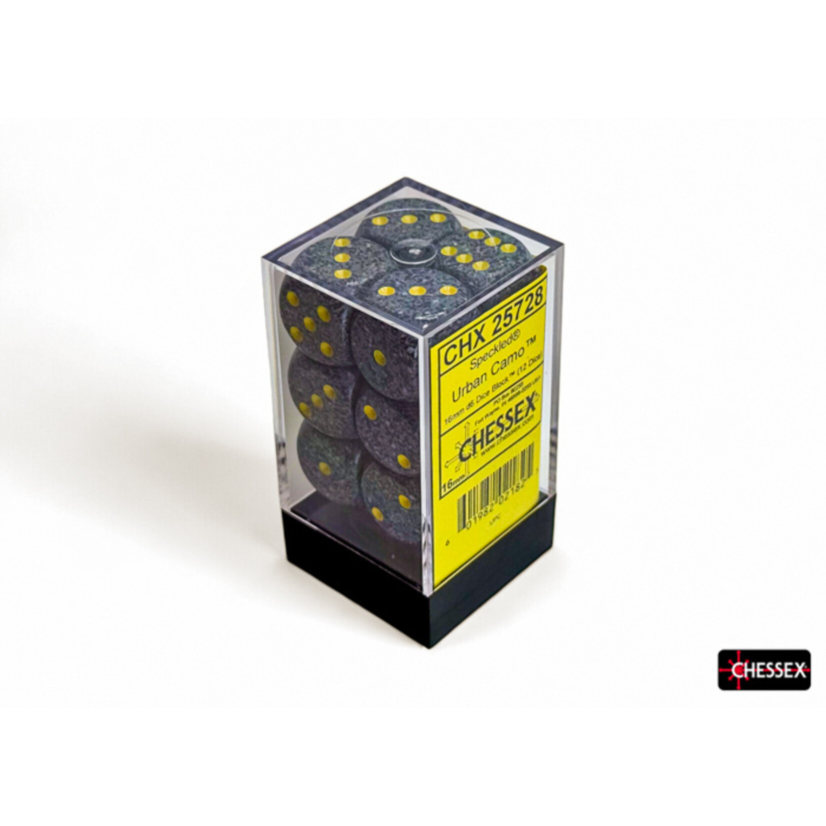 Chessex Speckled Urban Camo 16mm d6 Dice Block (12 dice)