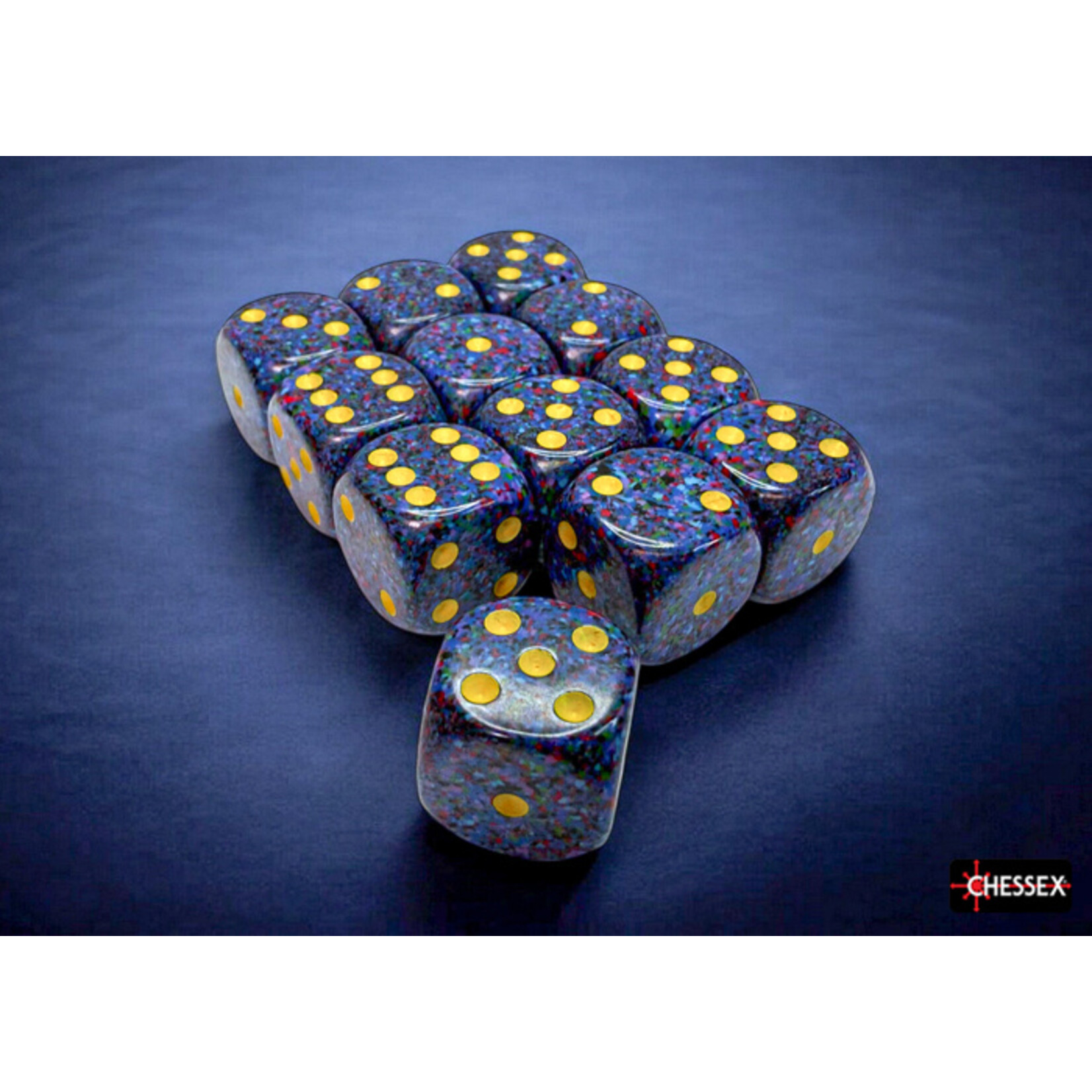 Chessex Speckled Twilight 16mm d6 Dice Block (12 dice)