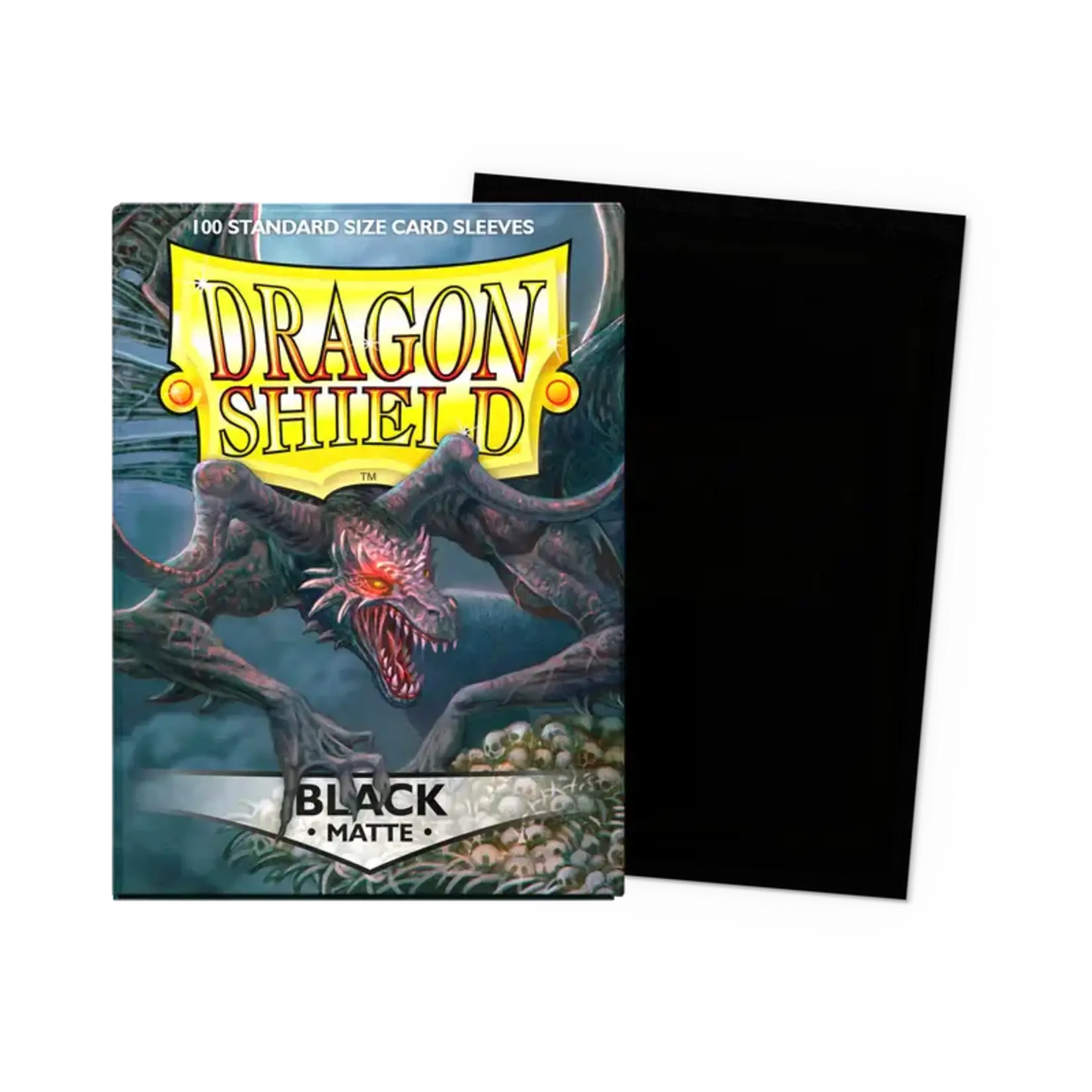 Arcane Tinmen Dragon Shield Sleeves Matte Black 100Ct