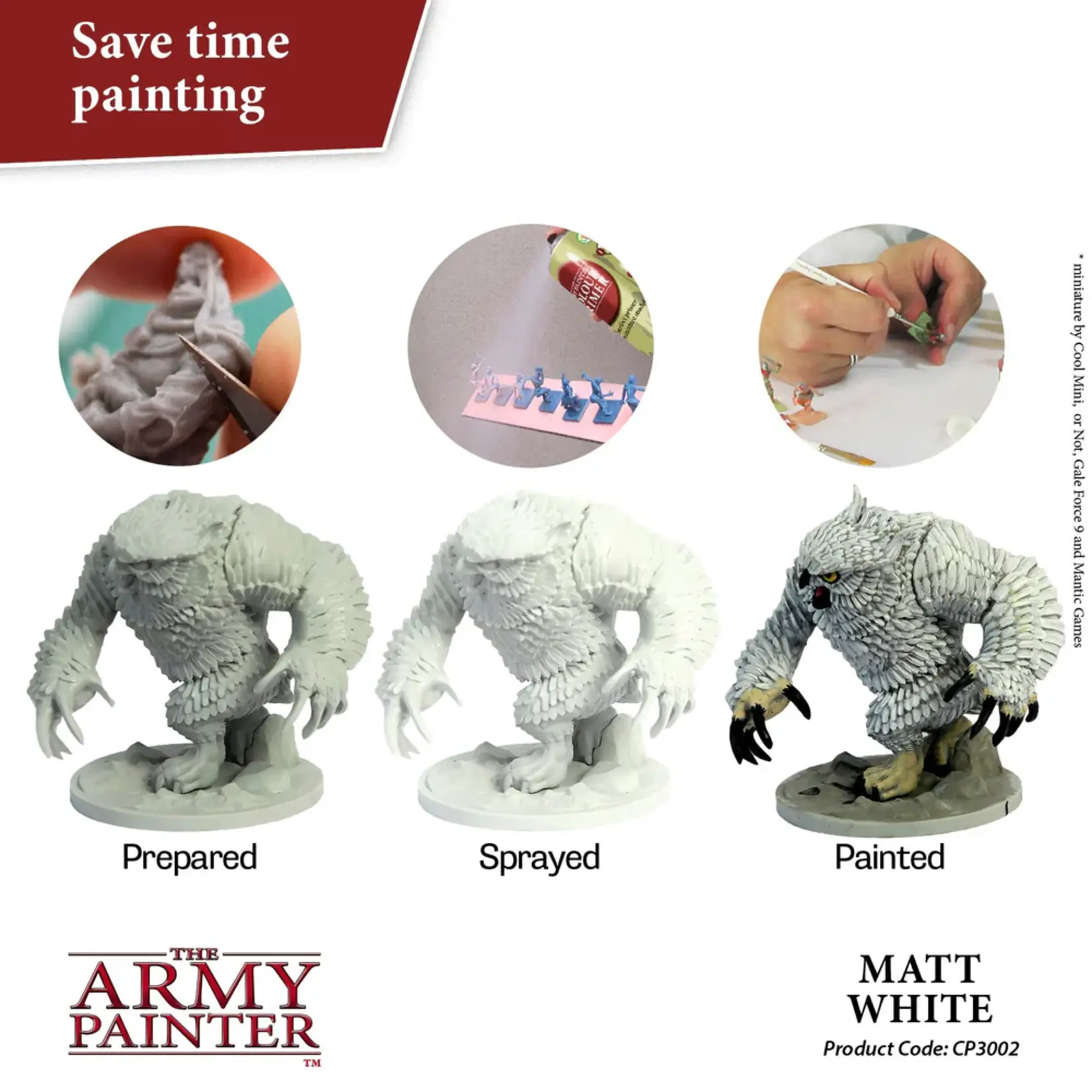 Army Painter Colour Primer: Matte White Spray