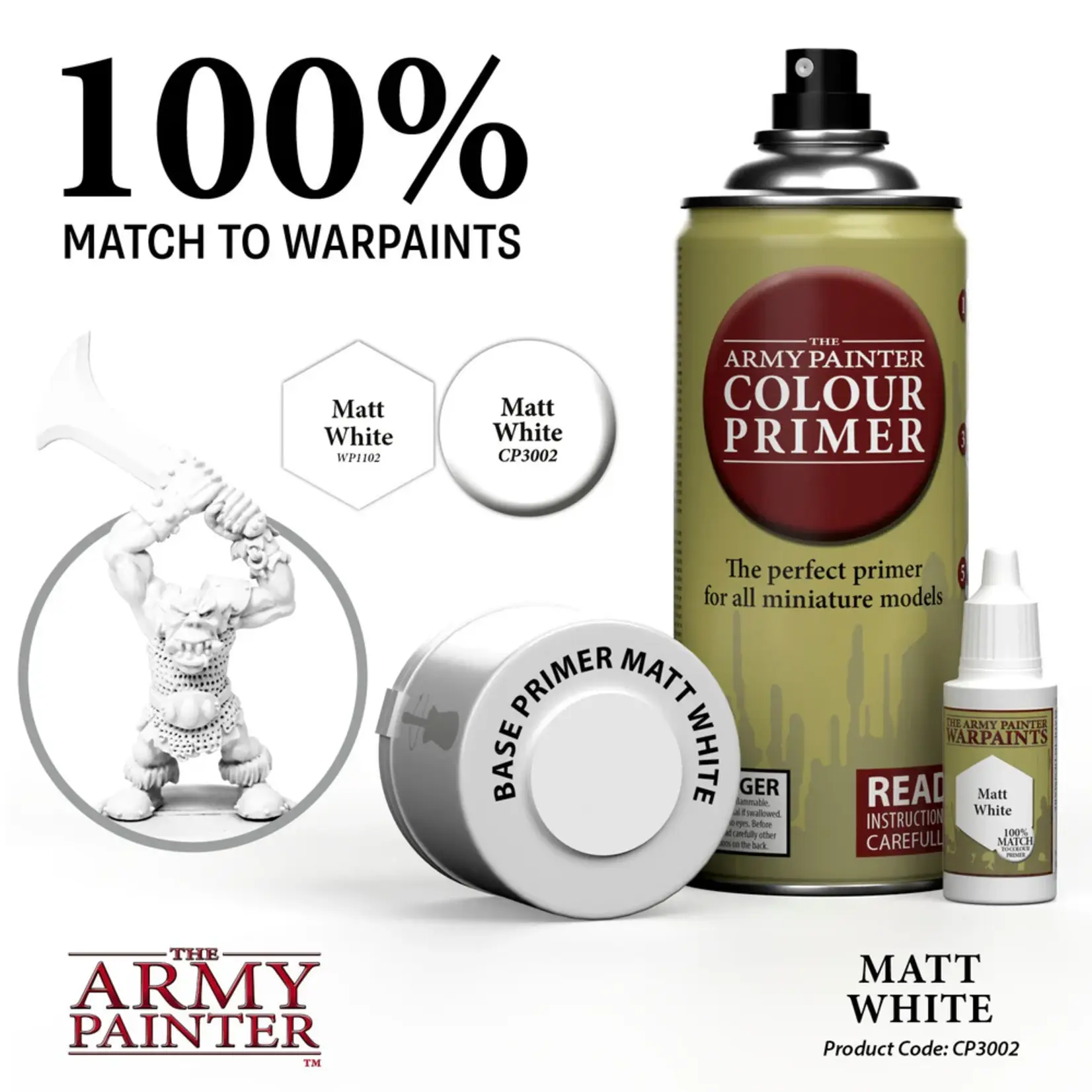 Army Painter Colour Primer: Matte White Spray