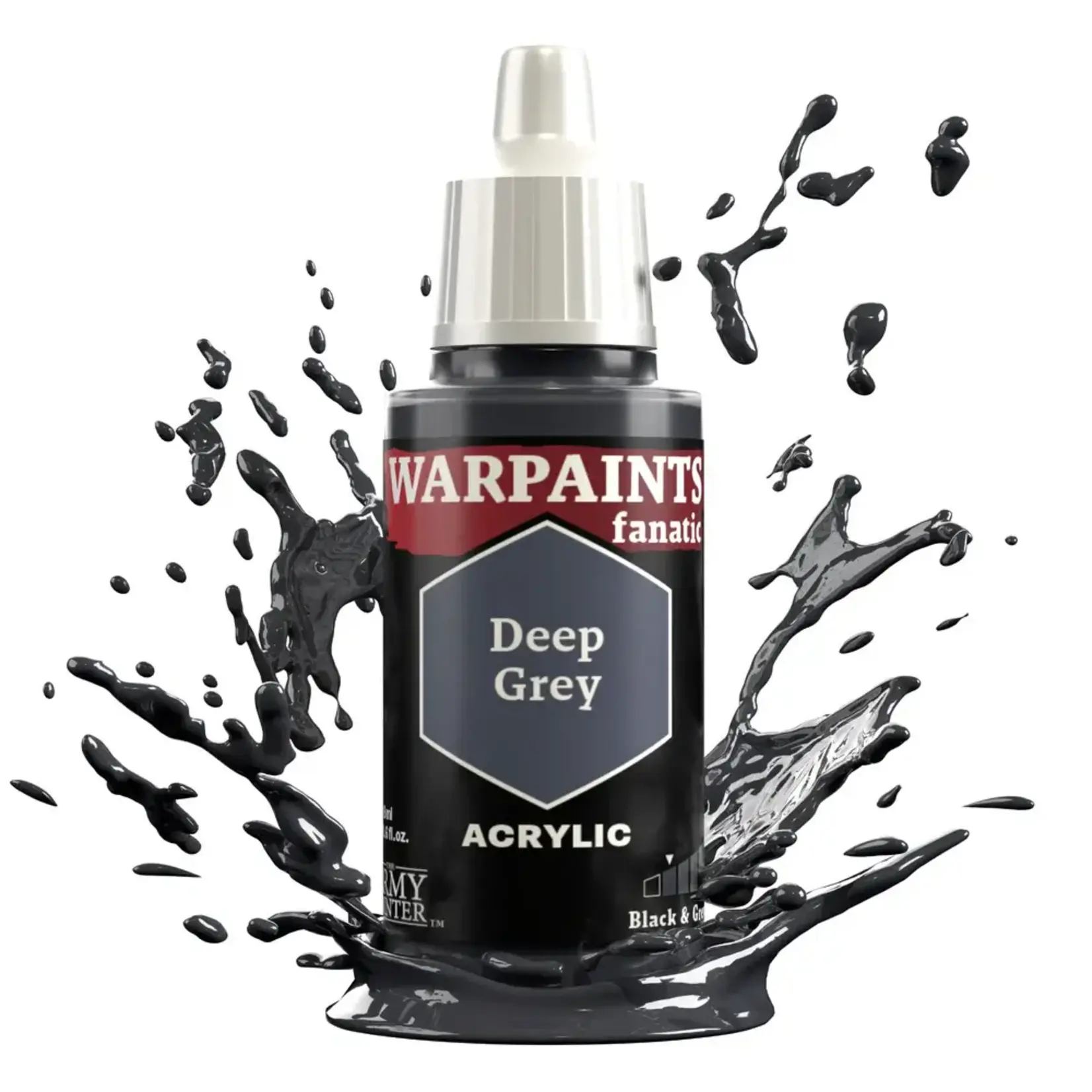 Army Painter Warpaints: Fanatic Acrylic Deep Grey