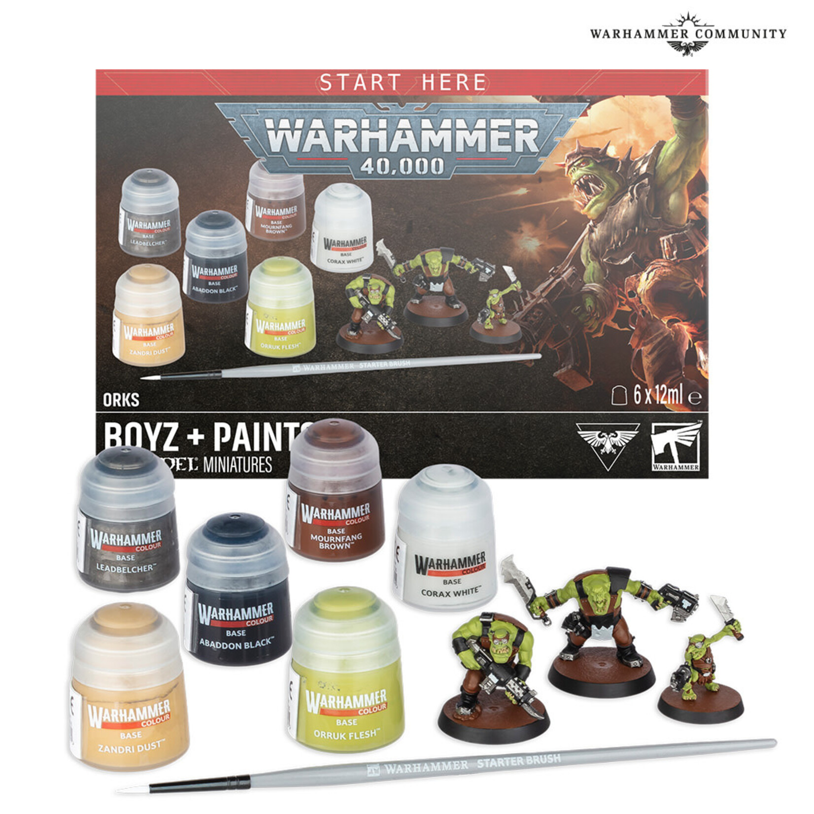 Games Workshop Orks + Paints