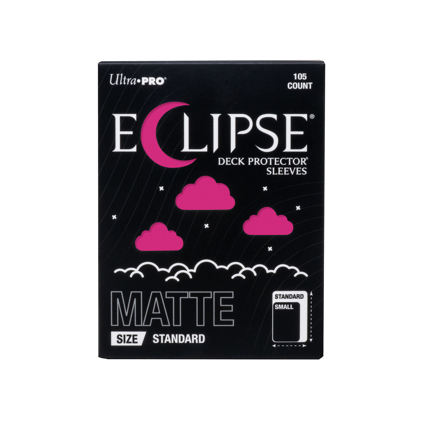 ULTRA PRO UP ECLIPSE MATTE STANDARD DECK PROTECTOR SLEEVES HOT PINK 105CT