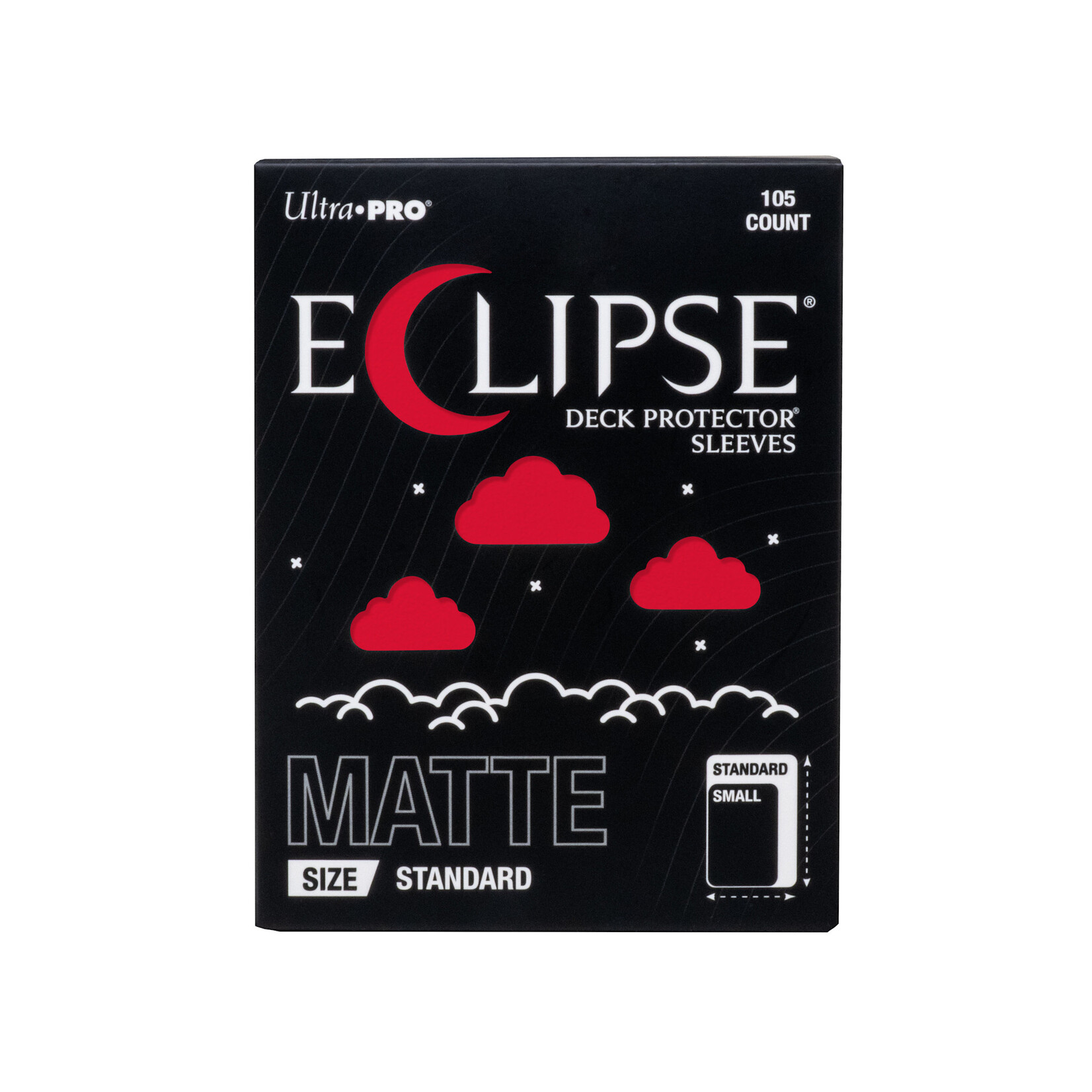 ULTRA PRO UP ECLIPSE MATTE STANDARD DECK PROTECTOR SLEEVES APPLE RED 105CT
