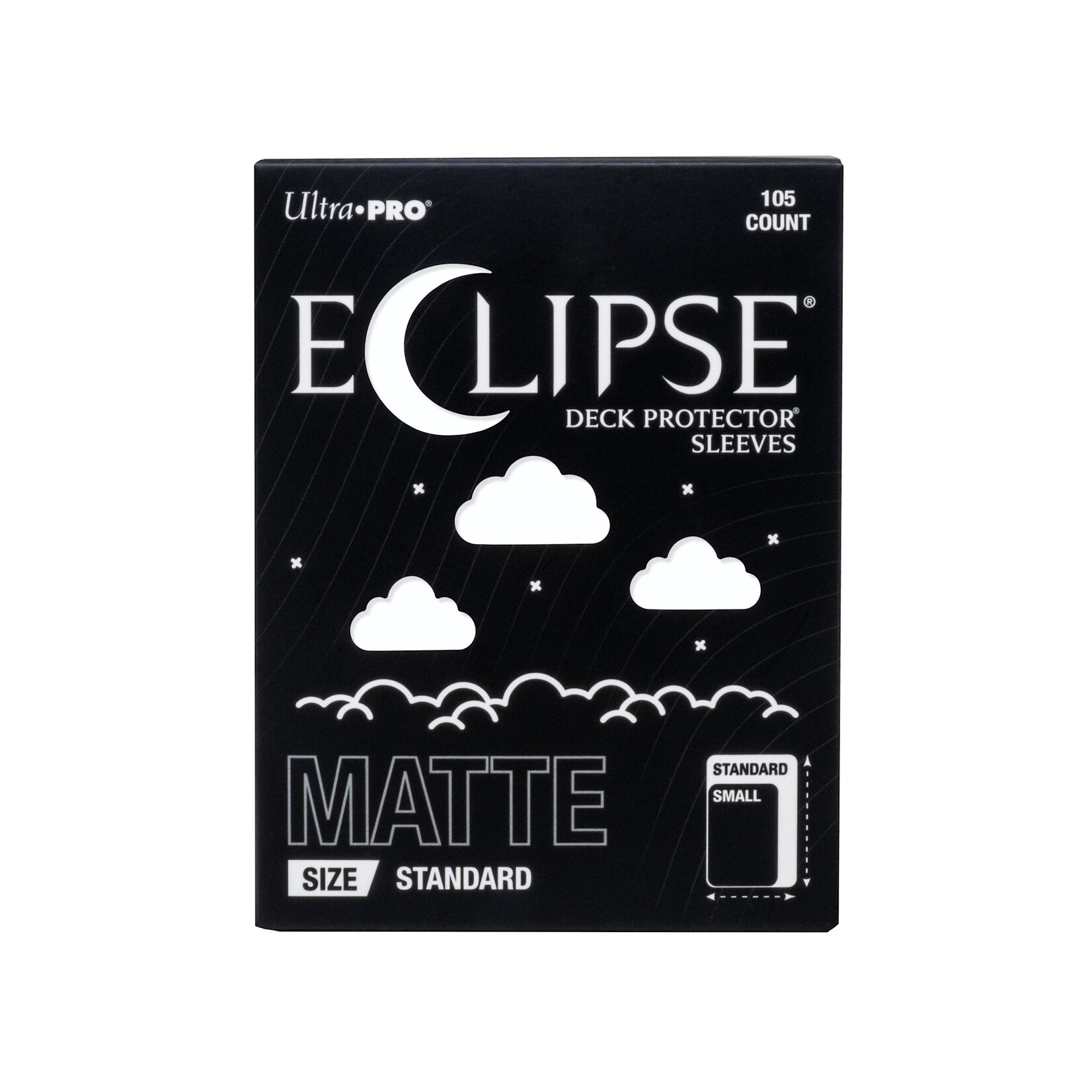 ULTRA PRO UP ECLIPSE MATTE STANDARD DECK PROTECTOR SLEEVES ARCTIC WHITE 105CT