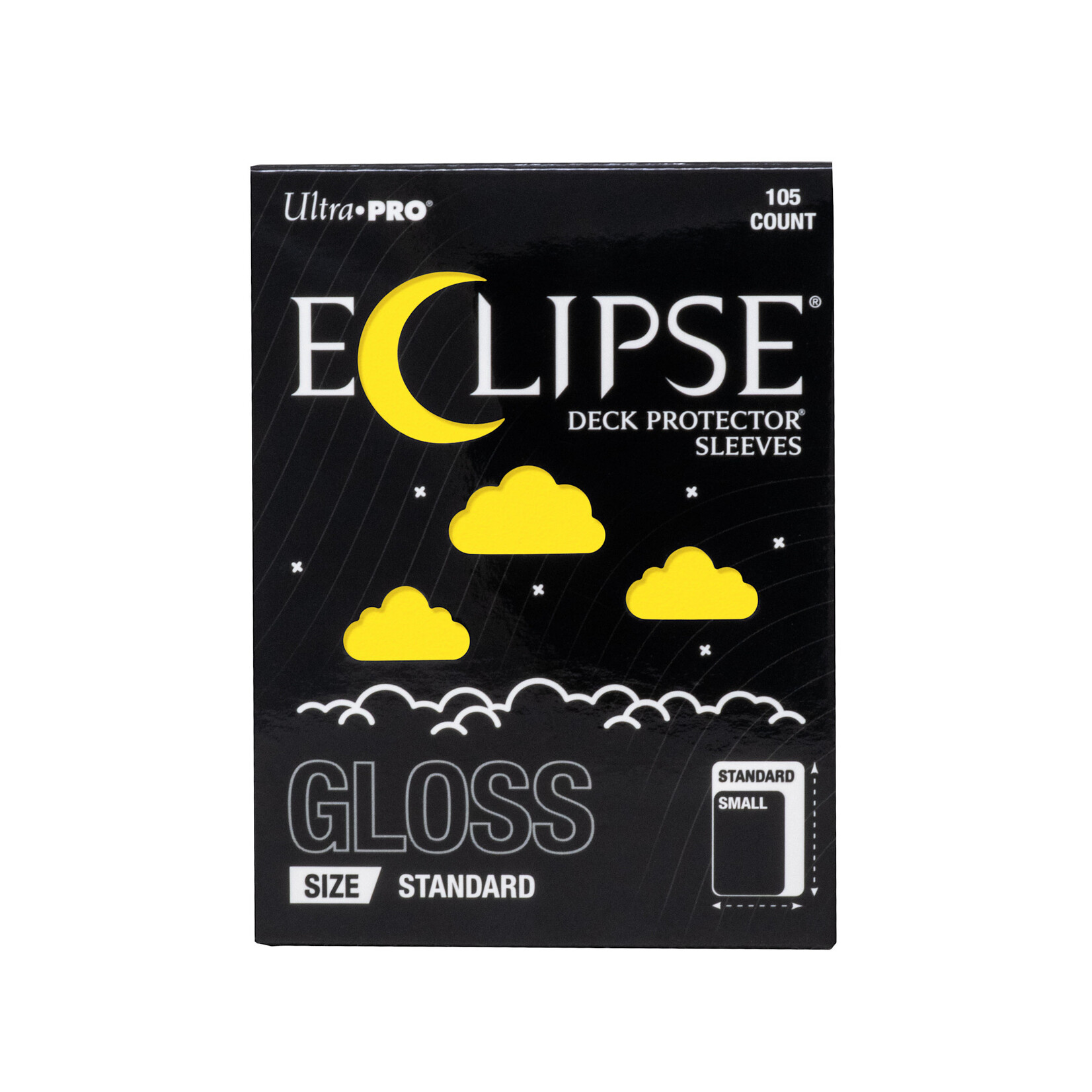 ULTRA PRO UP ECLIPSE GLOSS STANDARD DECK PROTECTOR SLEEVES LEMON YELLOW 105CT