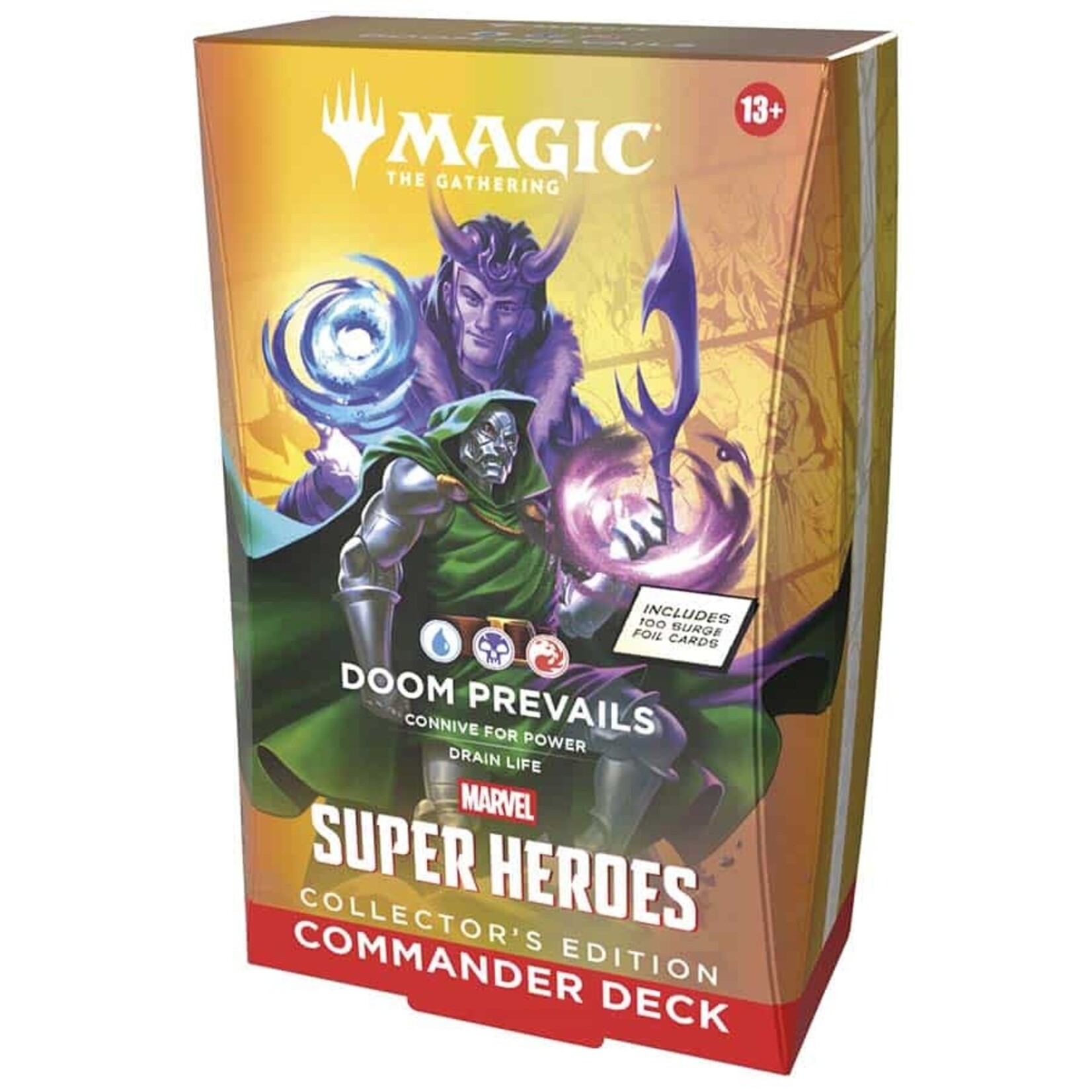 Wizards of the Coast MTG: MSH MARVEL SUPER HEROES COLLECTOR COMMANDER DECK - DOOM PREVAILS