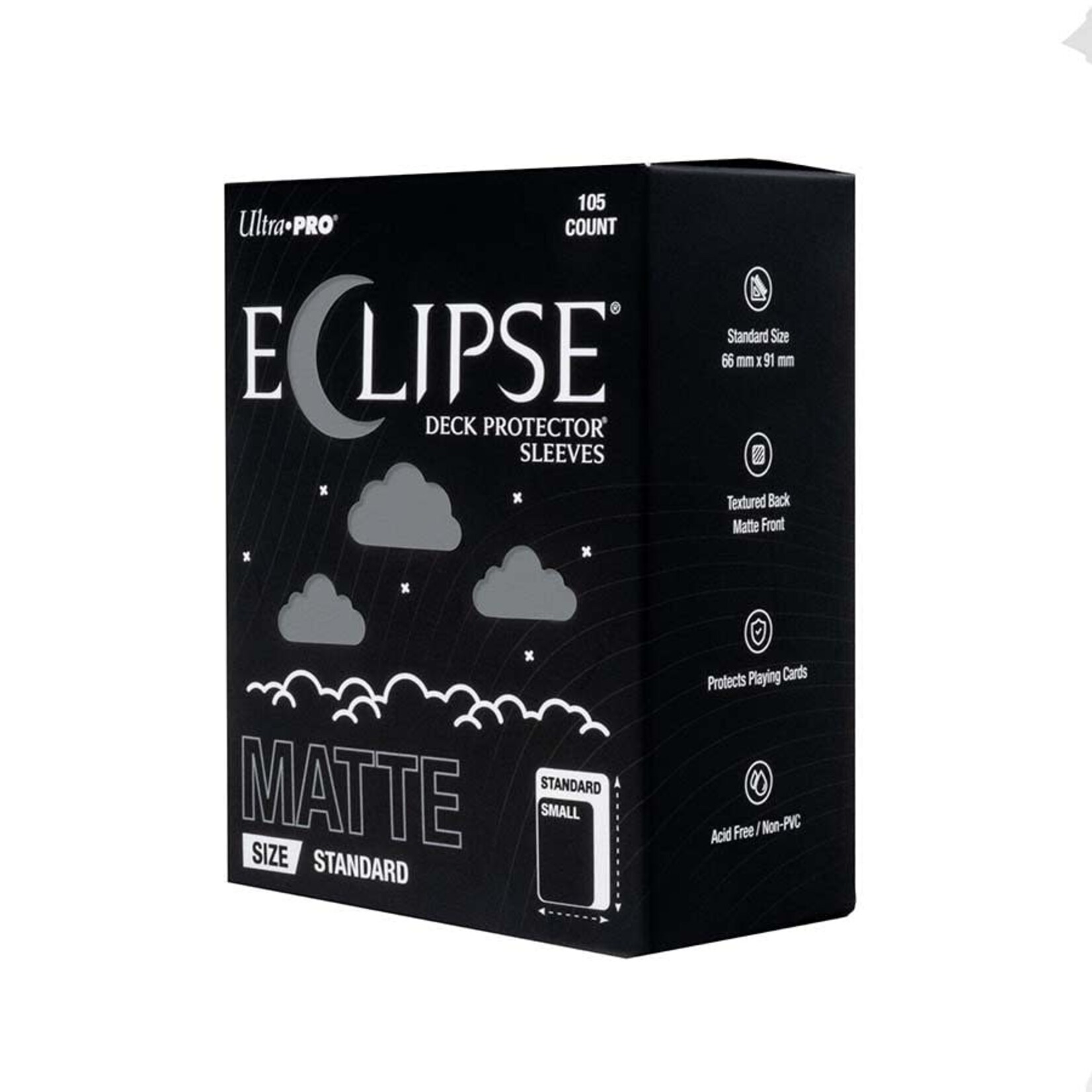 ULTRA PRO UP ECLIPSE MATTE STANDARD DECK PROTECTOR SLEEVES SMOKE GREY 105CT