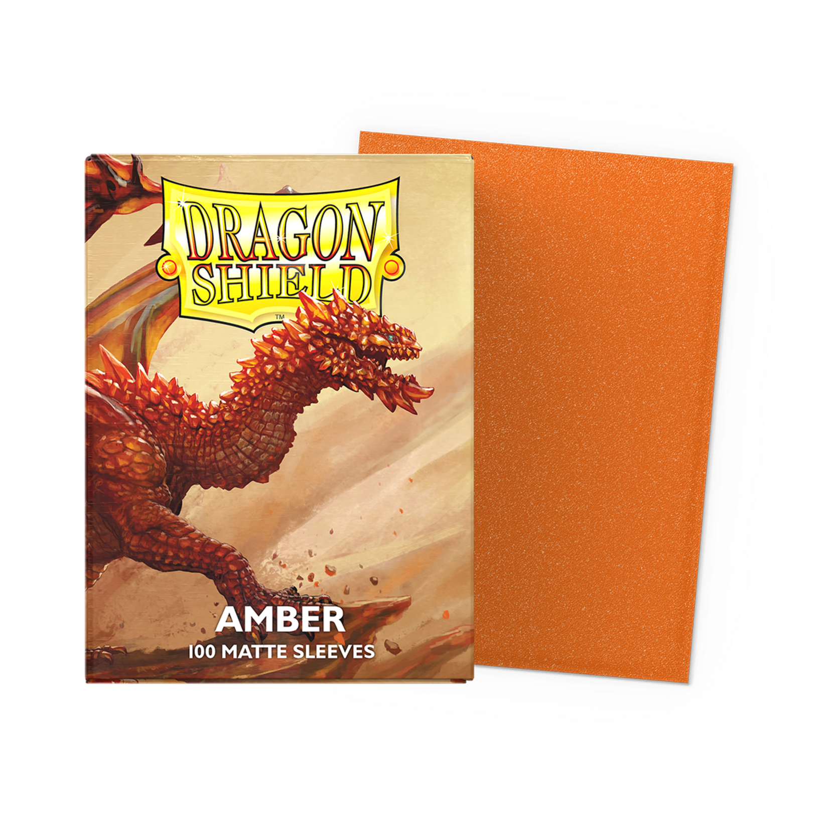 Arcane Tinmen DRAGON SHIELD SLEEVES MATTE AMBER 100CT