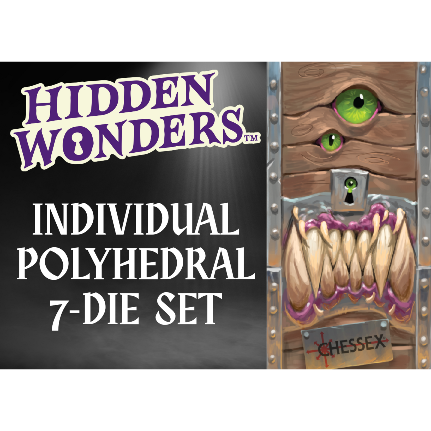 Metallic Dice Games Hidden Wonders™ Assorted 7-Die Polyhedral Set